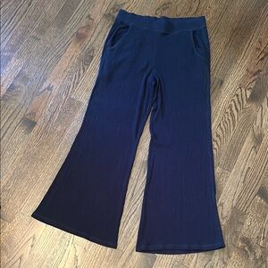 Women's Navy Wide-Leg Pants by Anthropologie Size S Saturday Sunday